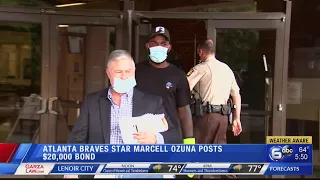 Braves star Ozuna granted $20,000 bond on assault charge