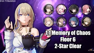 1.1 MoC Floor 6 Two Star Clear With Free Characters Only [Honkai: Star Rail]