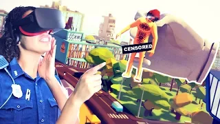 CATCHING TINY BAD GUYS!! | Giant Cop: Justice Above All VR Gameplay (Oculus Rift)