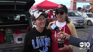 San Francisco 49ers fans show their energy ahead of NFC Championship Game against the Detroit Lions