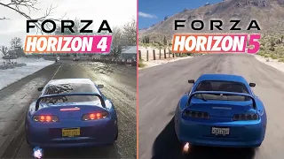 Forza Horizon 4 vs Forza Horizon 5 Car Sound Comparison (FH5 Gameplay)