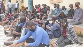 Crime: 47 Notorious Suspected kidnappers, Arm Robbers, Bandit Paraded By Nigeria Police