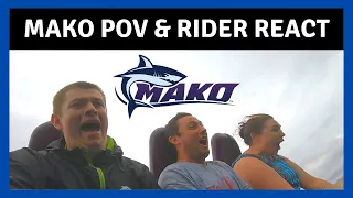 Mako, Sea World Orlando - POV and Rider React