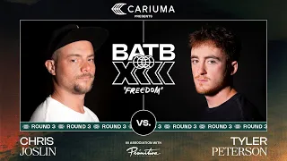 BATB 13: Chris Joslin Vs. Tyler Peterson - Round 3: Battle At The Berrics Presented By Cariuma