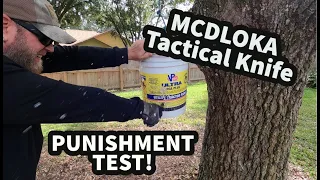 MCDLOKA TD007 Tactical Knife Test and Review.  IF 2 KNIVES COMBINED!