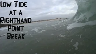 Low Tide Point Break | Surf | Stacey Bullet Twin | POV (RAW)