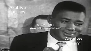 Boxing: Cassius Clay and Floyd Patterson Conference 1965 ARCHIVE FOOTAGE