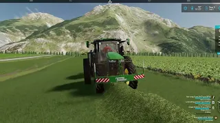 FS22 - Finishing Up Baling Around the Fields (Back Roads County)