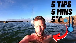 5 Basic tips for winter COLD WATER SWIMMING! Must watch for beginners! 5 mins at 5°C! Wim Hof Method