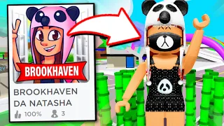 Eu CRIEI um BROOKHAVEN da NATASHA PANDA! (Roblox)