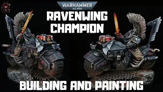 Dark Angels Ravenwing Champion building & painting ][ Warhammer 40k ][