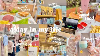 A DAY IN MY LIFE🍔🥪healing,weekend vlog,book store,home cooking,skincare routine,good food,shopping