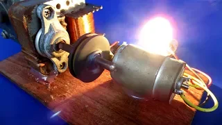 Handmade a power Free energy  generator 220V with DC motor - easy DIY at home