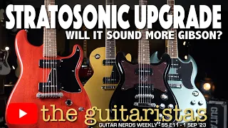 The Squier Stratosonic Upgrade Episode 🎸Can We Make It Sound More Like A Gibson? 🎸