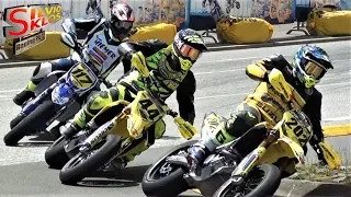 Motorradrennen / Supermoto St. Wendel 2018 IDM / Jump's , Fight's & Light Crashes / Race Day