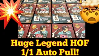 HUGE 1/1!  NEW RELEASE!  OPENING A WHOLE CASE OF 2021 ARCHIVES SIGNATURE SERIES RETIRED PLAYER!