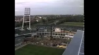 Umbau Weserstadion Ostkurve im Zeitraffer