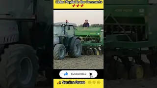 Semina Grano #24 - Trattore Lamborghini R2-90 - Seminatrice John Deere 752 (#Short) Трактор ट्रैक्टर