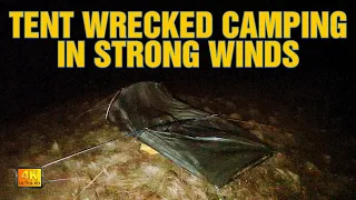 Mountain wildcamp that pushed me to the limit | Tent wrecked in strong winds | Grisedale Tarn