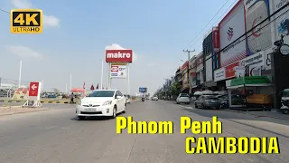 Tour in PHNOM PENH CITY, Street View from UC To MAKRO Market