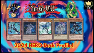 YUGIOH TCG: UPDATED COMPETITIVE 2024 HERO DECK PROFILE
