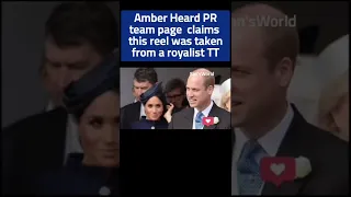 DELETED CLIP Amber Heard PR Team page showing support for Meghan Markle #meghanmarkle #shorts
