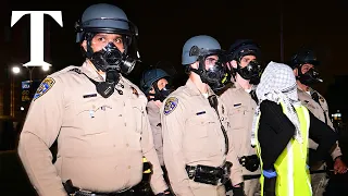 LIVE: UCLA protest - police begin clearing university encampment