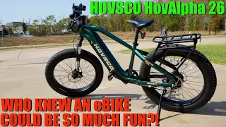 Hovsco HovAlpha 26 Fat Tire eBike - Who Knew an eBike Could Be SO MUCH FUN!