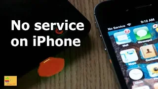 iPhone says no service or searching