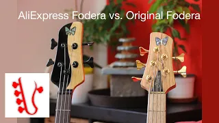 Original Fodera Richard Bona Bass vs. AliExpress Fake Fodera Yin Yang Bass