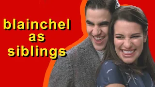 blaine and rachel radiating sibling energy for more than 4 minutes straight