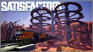 🚂🚂Satisfactory Train 🚂🚂 spiral guide, tips and tricks, train tutorial