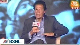 Former Pakistan Captain Imran Khan On Agenda Aaj Tak 2015