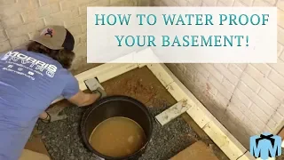 Basement Waterproofing - How to Make a Drainage System!