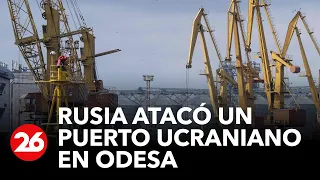 Rusia atacó un puerto ucraniano en Odesa antes de las conversaciones entre Putin y Erdogan