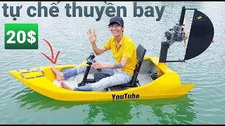 Tự chế thyền bay AIRBOAT bằng xốp bitis chạy máy robin EC 08 - 78cc