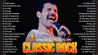 Classic Rock Songs 70s 80s 90s Full Album - Queen, Guns' N Roses, Nirvana, Bon Jovi, The Beatles, U2