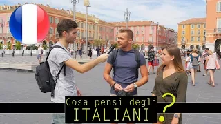 "Cosa i francesi pensano degli italiani ?" Domande a Nizza -thepillow