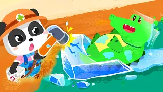 Baby Panda - Care for animals #2 - Take care of sick animals at the rescue station | BabyBus Games