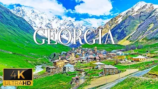 FLYING OVER GEORGIA (4K Video UHD) - Calming Music With Beautiful Nature Video For Daily Relaxation