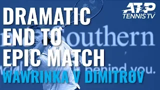 Dramatic End to EPIC Wawrinka v Dimitrov Match 😱 | Cincinnati 2019