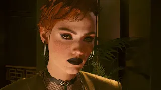 Aurore Cassel flirting in Cyberpunk 2077 Update 2.01