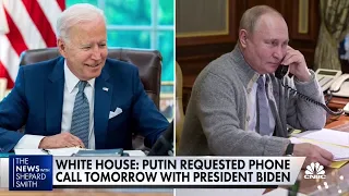 President Joe Biden and Vladimir Putin to speak tomorrow amid ongoing tensions