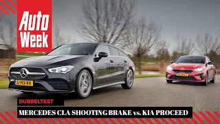 Mercedes CLA Shooting Brake vs. Kia Proceed - AutoWeek Dubbeltest - English subtitles