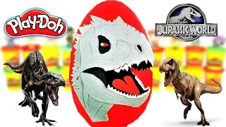 Huevo Sorpresa Gigante de Indominus Rex de Jurassic World 2 Plastilina Play doh Español