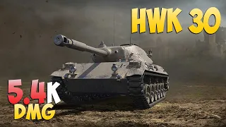 HWK 30 - 4 Kills 5.4K DMG - The last second! - World Of Tanks