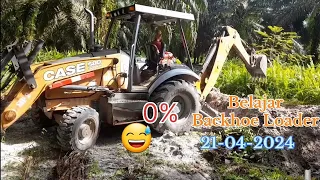 Belajar Backhoe Loader CASE 👉 Membabi Buta Hancur Dunia Alat Berat😁 21-04-2024@yusro_kalteng