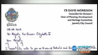 Ipswich councillor David Morrison has written to the Queen to prevent dismissal