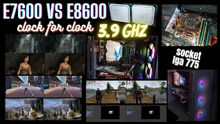 Intel Core 2 Duo E8600 vs E7600 clock for clock @3.9GHz!