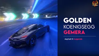 A GOOD-LOOKING HYBRID CAR! | Golden Koenigsegg Gemera test in Asphalt 9 MP